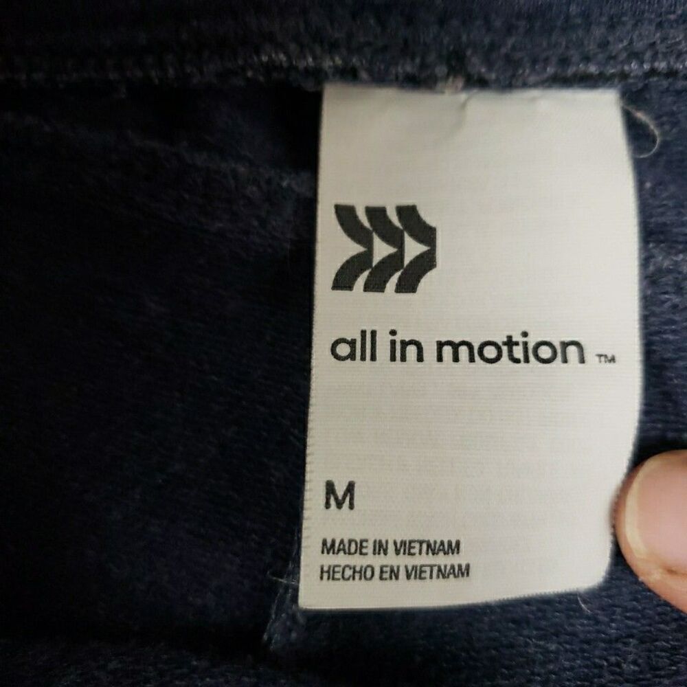 All In Motion Women's Medium Jogger Sweatpants Heather Blue Drawstring Pockets - Picture 6 of 16